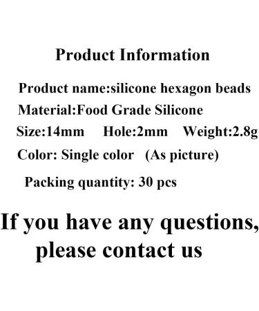 30pcs Mustard 14mm Hexagon Silicone Beads for Jewelry Making - Geometry Spacer Pearl Beads for Mom - Buy Online on GoSupps.com
