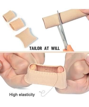 Sioppkik Silicone Toe Protection Cushion - 4 pcs Gel Toe Caps for Corns Calluses Bunion Relief | Soft Cuttable Toe Pads | International Shipping - Buy Online on GoSupps.com