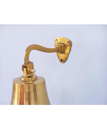 Hanging Ship's Bell Size: 6" H x 4" W x 4" D  Finish: Brass - Buy Online on GoSupps.com