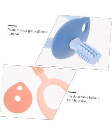 Minkissy 4-Piece Silicone Toddler Toothbrush Set | Back Tooth Cleaning Toys | Food-Grade Oral Care Caricature Silicone - Buy Online on GoSupps.com