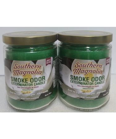 Smoke Odor Exterminator 13oz Jar Candle - Southern Magnolia Scent (Set of 2) | International Shipping Available - Buy Online on GoSupps.com