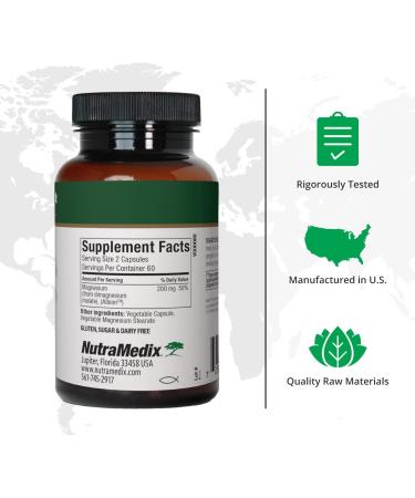 NutraMedix Magnesium Malate Capsules - Bone, Joint & Muscle Support - Enhanced Absorption for Energy - 120 Vegetarian Capsules - Buy Online on GoSupps.com
