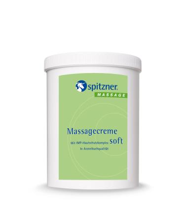 spitzner Massage Cream Soft (1000 ml) nourishing massage lotion for sensitive skin with IMP complex for protected skin - Buy Online on GoSupps.com