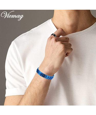 Vicmag Titanstahl Magnetic Hardship for Men - Ultra-Strength Double-Row Magnets with Adjustment Tools & Gift Box (Blue 4 Elements) - Buy Online on GoSupps.com
