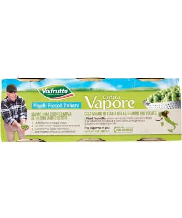  Italian Gourmet E.R. Valfrutta Piselli Piccoli Italiani Italian Peas Legumes Vegetables Steaming 3 x 150 g + Italian Gourmet Tomato Pulp 400 g Box - Buy Online on GoSupps.com