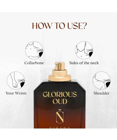 Glorious Oud Perfume for Men and Women - 100 ml | Unisex Long Lasting Eau De Parfum | Woody Amber Fragrance | With Apple & Musk Notes | EDP Scent - Buy Online on GoSupps.com