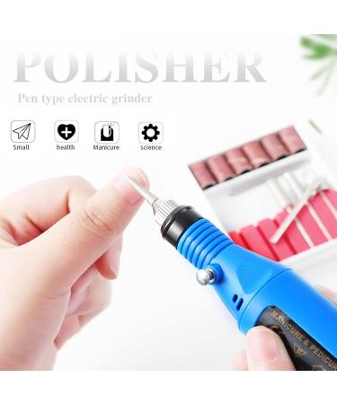 5 Professional Nail Drill Grinder Portable Nail Manicure Drill Set Hand Foot Care Tool for Nail Grind Trim Polish with 6 Pieces Attachments and Sanding Bands N 5 Pcs Usb-blue - Buy Online on GoSupps.com