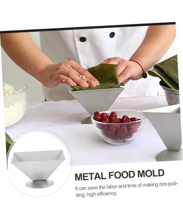 OUNONA 3 Pcs Rice Ball Shaping Kitchen Utensils Dessert Molds Kimbab Onigiri Mold Bento Making Supplies Dough Mold Japanese Onigiri Mold Rice Japanese China Stainless Steel Material Cake 10X8X6.5CMx3pcs Silverx3pcs - Buy Online on GoSupps.com