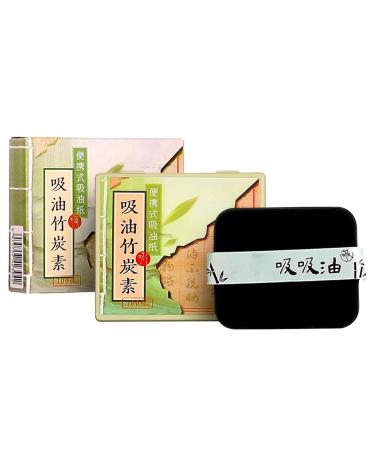 100 Oil Blotting Sheets for Face Blotting Paper for Oily Skin Care Small Light Gentle Face Oil Absorbing Sheets Makeup Blotting Paper Facial Tissue for Study Work Daily Life Commuting Green