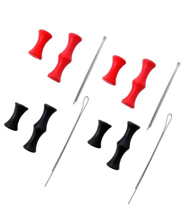 HONBAY 4 Sets Bowstring Finger Savers Finger Guards Archery Bowstring Finger Protector for Hunting or Bowfishing