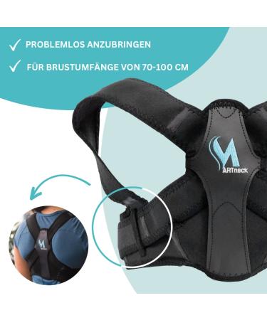 Martneck Back Straight Shoulder Belt - High-Up Correction by Orthopedic Surgeon for Men Women & Kids | Neck Shoulder & Back Support | Free App Included - Buy Online on GoSupps.com
