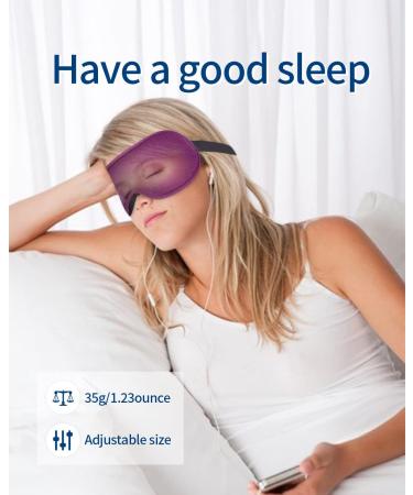3D Contoured Sleep Mask for Men and Women - Purple | Comfortable Eye Covers for Quality Sleep, Travel, Yoga, and Airplane Nap - Buy Online on GoSupps.com