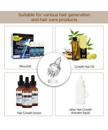 Scalp Hair Comb Applicator Massager for Essential Oil Growth | Easy to Use & Install - Crystal Clear - Buy Online on GoSupps.com