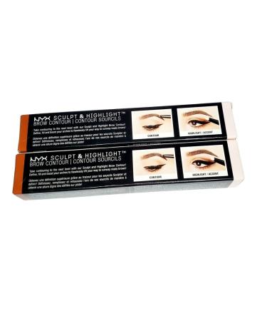 NYX PROFESSIONAL MAKEUP Sculpt and Highlight Brow Contour Duo - Auburn/Soft Pink - Buy Online on GoSupps.com
