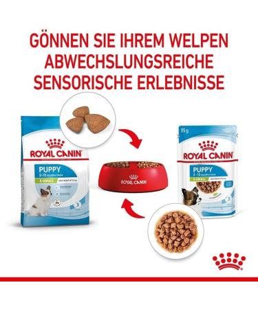 ROYAL CANIN X-Small Puppy | 12 x 85 g | Wet Food for Small Breed Puppies | Up to 10 Months | with Chunks in Sauce | in Sachet - Buy Online on GoSupps.com