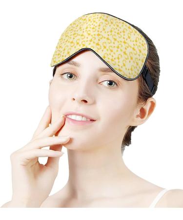 Buy Childhood Cancer Day Yellow Ribbon Sleep Mask for Women | Adjustable Eye Shades Cover with Elastic Strap - Buy Online on GoSupps.com