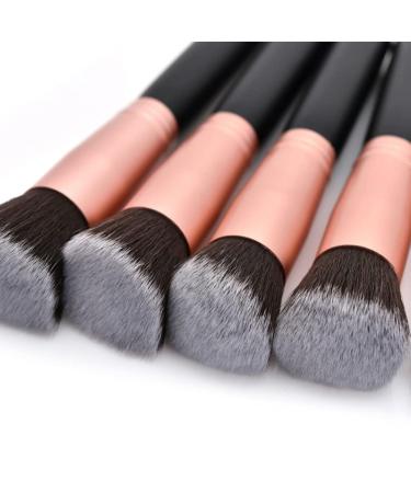 Buy Zhurson 14-Part Red-Gold Makeup Brush Set | Face & Eye Brushes for Foundation Powder & Eyeshadow - International Shipping Available - Buy Online on GoSupps.com