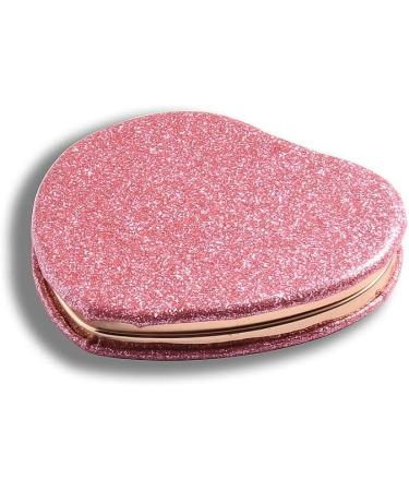 X Hot Popcorn 4Pcs Mini Heart-Shaped Makeup Mirrors Set - Double-Sided Compact Travel Cosmetic Mirror for Girls Gift - Buy Online on GoSupps.com