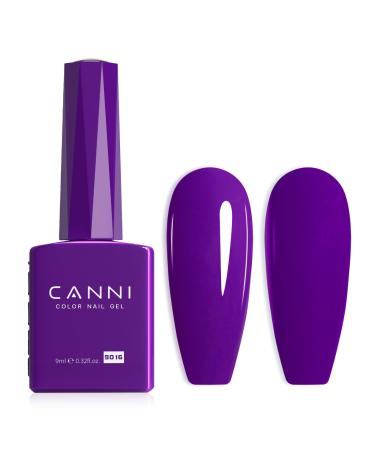CANNI UV Nail Polish Natural Purple Gel Polish Gel UV Nail Art Classic and All Match Style Soak Off Gel Nail Polish for UV Lamp 9016
