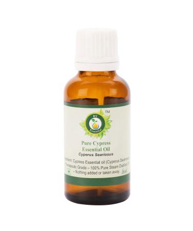 Huile essentielle cypr s | Cyperus Seariosus | Pour massage | Pour peau | Pour massage | 100% pur | Distill vapeur | Cypress Essential Oil | 10ml | 0.338oz By R V Essential 10 ml (Pack of 1)