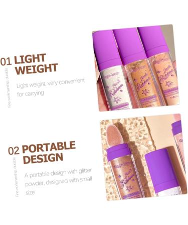 Balacoo 6 Pcs Highlight Pat Powder Face Highlighter Fairy Highlight Powder Patting Glitter Contouring Powder 1 count (Pack of 1) Assorted Colorx2pcs - Buy Online on GoSupps.com