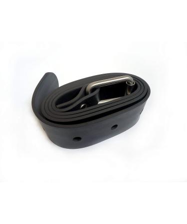 Adjustable Rubber Marseille Dive Weight Belt - Black - 59 inch - Buy Online on GoSupps.com