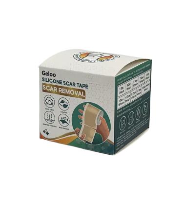 Geloo Silicone Scar Sheets (Roll-4M) | Reusable Scar Treatment Strips for C-Section Keloid Surgery Acne & Burns - International Shipping - Buy Online on GoSupps.com
