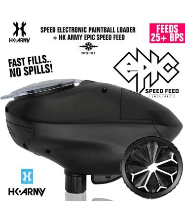 HK Army Speed Electronic Paintball Loader with Epic Speed Feed - 25+ BPS Blackout Speed Feed - Buy Online on GoSupps.com