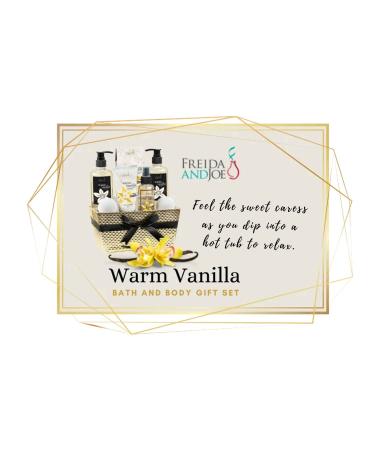 Bath and Body Gift Basket for Men & Women - 8 Piece Warm Vanilla Set | Perfect Appreciation Gifts - Buy Online on GoSupps.com