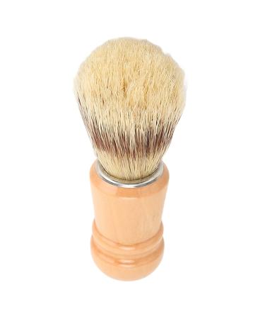 Beard Shaving Brush Wooden Handle Handheld Residue Removal Increases Lather Beard Hair Shaving Brush for Travel
