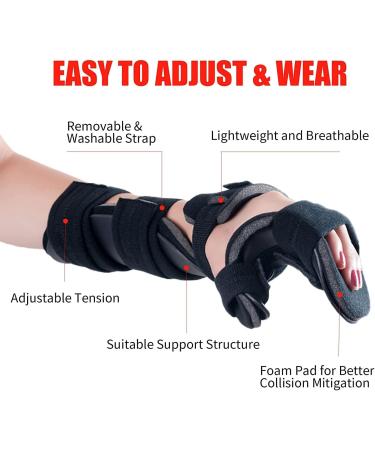 Resting Hand Splint Stroke Night Sleeping Hand Brace for Stroke Hemiplegia Patients Wrist Sprains Fractures Arthritis Tendonitis Carpal Tunnel Pain for Men and Women Right Hand S right hand S - Buy Online on GoSupps.com