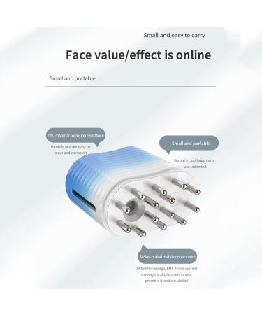 Electric Hair Oil Applicator Precision Oil Dispenser for Scalp and Hair Treatment soft and heated design for better absorption ideal for Blue - Buy Online on GoSupps.com