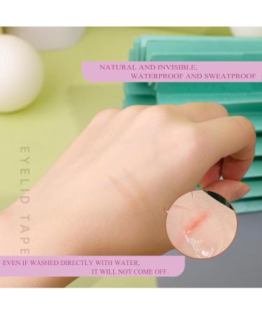 Mercham 4MM Eyelid Lift Strips - Natural, Self-Adhesive Tape for Hooded Eyes - Instant Eye Lift Without Surgery - 100 Pairs - Buy Online on GoSupps.com