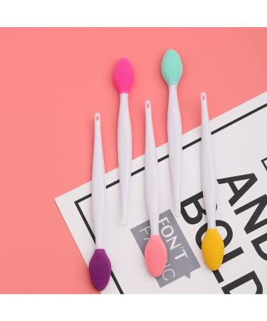 ZHIYE 5-Piece Silicone Exfoliating Lip Brush Set for Smoother & Fuller Lips - Buy Online on GoSupps.com