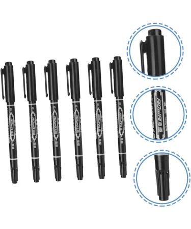 NOLITOY 6pcs Eye Waterproof Pen Makeup Markers Fine Marker Professional Cosmetics Skin Makers 13.9x1.8cm Black - Buy Online on GoSupps.com