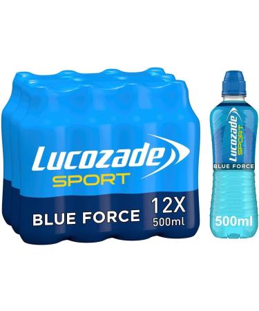 New Blue Lucozade Blucozade (12 x 500ml Sports Blue Force) Sports Blue Force 12 x 500ml