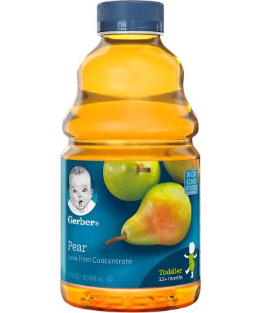 Gerber Nature Select Baby 100% Pear Juice 32 Fl Oz (Pack of 2) - All Natural Fruit Juice for Infants - Buy Online on GoSupps.com