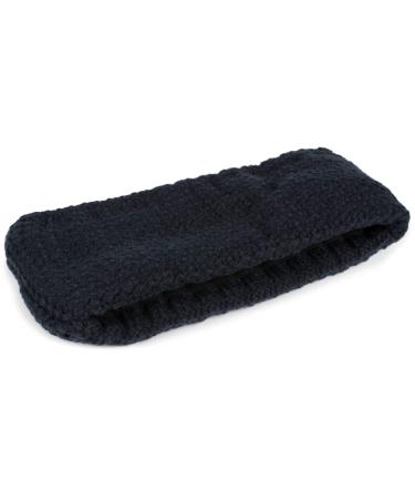styleBREAKER Dark Blue Crochet Look Headband - Women's Thermal Fleece Winter Accessory 04026051 - Buy Online on GoSupps.com