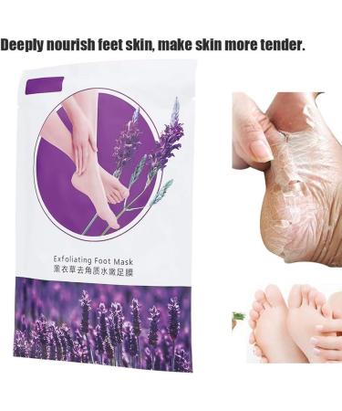 Weikeya Foot Peel Mask - Nourishing Lavender Oil Foot Masks for Dry Skin & Corn Removal | Unisex Foot Care Solution - Buy Online on GoSupps.com