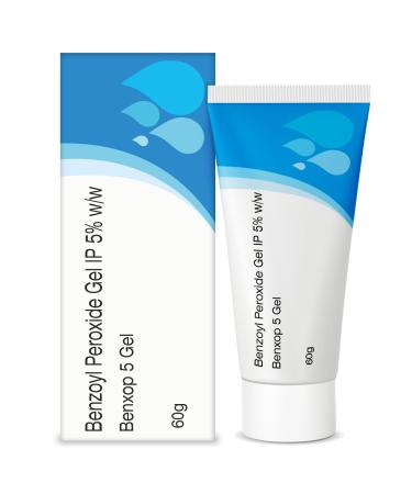 Salve Benxop Benzoyl Peroxide 5% Gel for pimples acne - 60 gm / 2.11 Oz