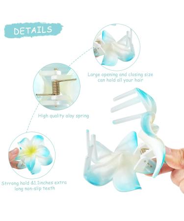 Midodo Colorful Flower Hair Clips - 4 Pack Slip-Resistant Accessories for Thick & Thin Hair - Perfect for Women & Girls - Buy Online on GoSupps.com