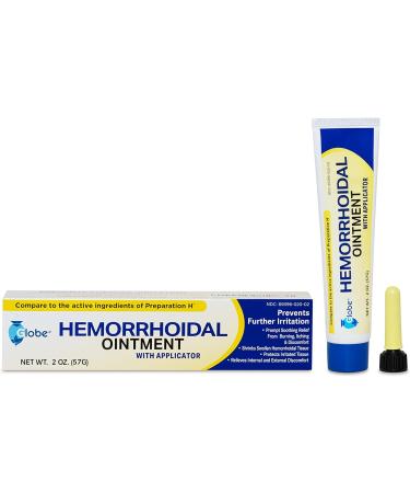 Globe Hemorrhoidal Ointment (4 Pack) - 2 oz | Phenylephrine HCl, Petrolatum, Mineral Oil | Relief from Hemorrhoids - Buy Online on GoSupps.com