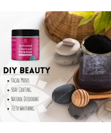 Charcoal House Activated Bamboo Charcoal Powder Food Grade - Beauty & Cosmetics - Use in Skin Care Body Scrub Facial Cleanser Soap Making Face Wash & Teeth- 11 oz 11 Ounce (Pack of 1) - Buy Online on GoSupps.com
