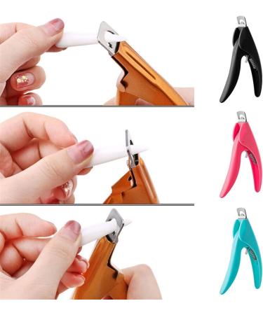 SVAASA Nail Clippers 3 Colors Nail Art Clippers Trimmer Scissors False Nail Cutting Stainless Steel Trimmers Cutters Manicure Tool (Color : Schwarz) - Buy Online on GoSupps.com