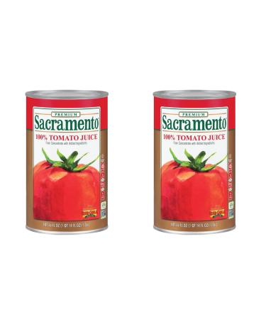 Sacramento Tomato Juice, No Added Sugar or High Fructose Corn Syrup, 46 Ounce Cans, 2-Pack 46 Fl Oz (Pack of 2)