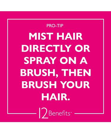 12 Benefits Hair Perfume No. 9 - Natural with Pure Plant Oils - Long-Lasting Hair Mist with Sweet Violet and Fresh Mango - Vegan Fragrance Spray Made in the USA (.33 Oz) Sweet Violets and Mango - Buy Online on GoSupps.com