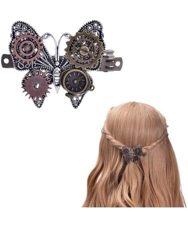Hair Clips for Women Simple Steampunk Hairpin Graceful Barrettes Hairpin Party Gift Festival Decor other gemstones