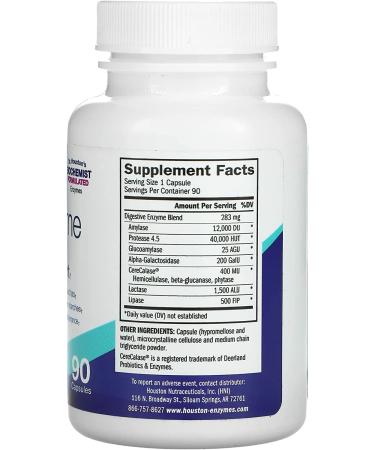 Buy Houston Enzymes Zyme Prime - Digestive Support Capsules (90 ct) - Buy Online on GoSupps.com