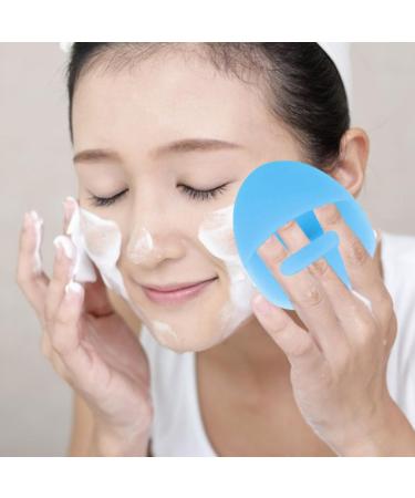 Sky Blue Silicone Face Massager Brush | Exfoliating Cleansing Tool for Smooth Skin - Buy Online on GoSupps.com