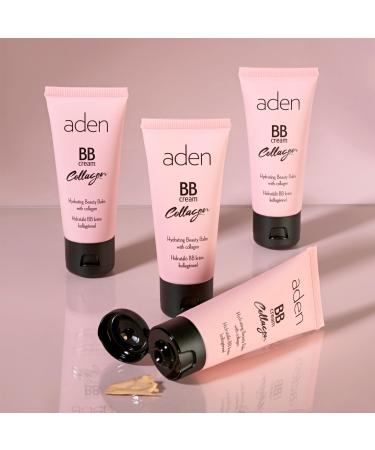 aden BB Cream SPF 15 - 30ml Collagen & Anti-Acne Moisturizer - Long-Lasting Light Coverage (02 Beige) - Made in Europe - Buy Online on GoSupps.com